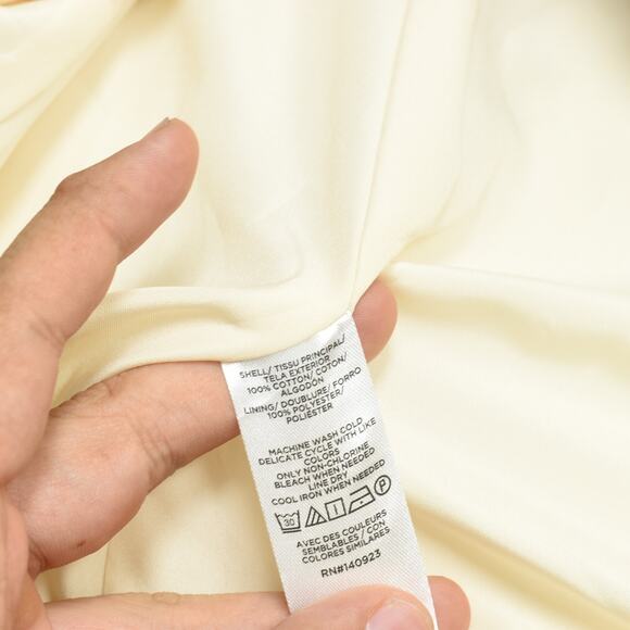 NEW Loft Women's Double Breasted Blazer Jacket Solid Cotton Beige Size 2 - Picture 8 of 8